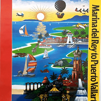 1982 - Poster International tournament Regatas Marina del Rey - CA - Puerto Vallarta.